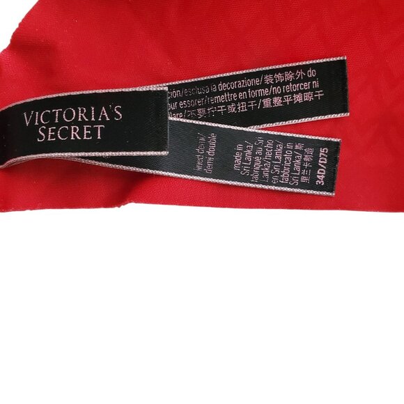 2 Victoria Secret Underwire Smooth Back T-shirt Bras 1 Pink and 1 Red Size 34D - Picture 9 of 14